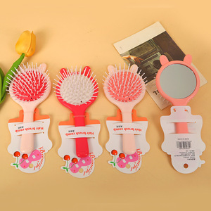Cepillo de masaje para la cabeza con diseño de oso, cepillo redondo de nailon con cojín para el cabello, herramienta de peinado portátil para la población en general - Product Image 3