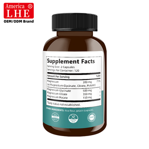 Suplemento de Magnesio Triple Complejo Shecome OEM, Fabricante de Suplementos, Apoyo para la Salud Muscular y Nerviosa, Cápsulas de Magnesio Triple Complejo - Product Image 6