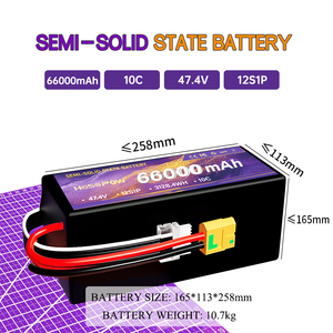 Batterie de drone agricole au lithium-ion semi-solide Hosopow haute densité 12,5 Ah 22 Ah 29,5 Ah 40 Ah 66 Ah 5C 22,2 V 29,6 V - Product Image 4