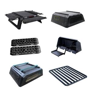 Benext Aluminium Acier T60T70 Porte-bagages de toit rigide Lit de camion Auvent Fenêtre coulissante Couverture de tonneau Compatible Toyota Tundra Ado <span class=keywords><strong>NP300</strong></span> - Product Image 2