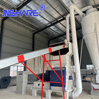 Broyeur à marteaux à biomasse industriel durable de 75 kW homologué CE pour la production de copeaux de bois, de paille et de granulés d'aliments pour animaux