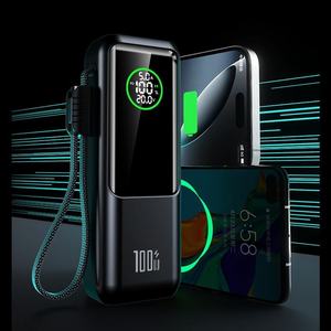 แบตเตอรี่สำรองพก<span class=keywords><strong>พา</strong></span>สำหรับแล็ปท็อป ความจุสูง 20000mAh พร้อมจอ LED แสดงผล รองรับการชาร์จเร็ว PD22.5W/100W แบบสองทิศทาง ใช้แบตเตอรี่ลิเธียมโพลิเมอร์ - Product Image 5