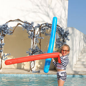 เก้าอี้ลอยแบบใสสำหรับนักขี่ในสระว่ายน้ำของเล่นแบบเป่าลมลอยน้ำได้เส้นก๋วยเตี๋ยวขนาดใหญ่ - Product Image 3