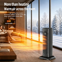 Calentador de Torre PTC de 2000W con Control Remoto, Calentador Eléctrico de Espacio, Material ABS Ignífugo para Uso en Interiores del Hogar