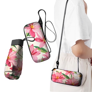 5 <b>Mini</b> 19 Inch 6K Mix Color Manual Portable Folding Umbrella with Auto Close for Travel Business Gifts Easy <b>Backpack</b> All-Season - Product Image 3