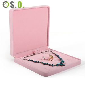 Juego de Cajas de Almacenamiento de Joyería de Terciopelo Rosa, Suministro de Fábrica, Varios Tamaños, para Todo Tipo de Joyería, Impresión de Logotipo Personalizado, Marcas de Joyería al por Mayor - Product Image 1