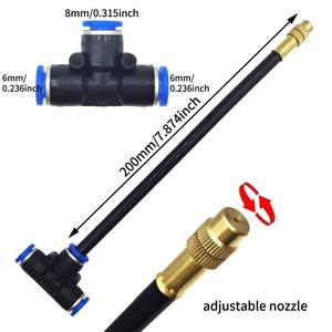 Kit d'arrosage universel 80 pieds en plastique PE noir avec raccords rapides en laiton, système d'irrigation goutte à goutte, ensemble d'automatisation de jardin - Product Image 3