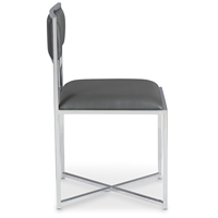 Chaise en acier inoxydable à ossature métallique de meubles de restaurant d'hôtel