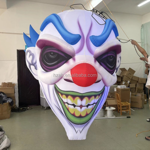 Décoration d'Halloween : Tête de Clown Squelette Gonflable Réaliste, Tête de <span class=keywords><strong>Diable</strong></span> Gonflable avec Chapeau <span class=keywords><strong>pour</strong></span> Activités et Événements - Product Image 2