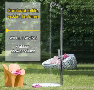 Douche extérieure autoportante en acier inoxydable 304/316 pour piscine, jardin, <span class=keywords><strong>plage</strong></span>, <span class=keywords><strong>avec</strong></span> douchette - Product Image 2
