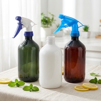 Pulvérisateur à pompe manuel en plastique de 300-500 ml pour cheveux, maquillage, masque facial et shampoing, flacon pulvérisateur à fine brume en PET