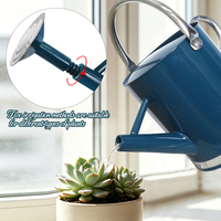 Arrosoir en métal de 1 gallon (3,8 L), arrosoir de jardin en acier, arrosoir en acier galvanisé pour l'extérieur et l'intérieur