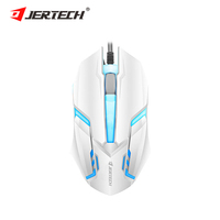 Souris d'ordinateur rétroéclairée optique JERTECH M200 OEM avec câble, logo personnalisé, souris filaire pour PC, ordinateur portable, bureau à domicile, jeu
