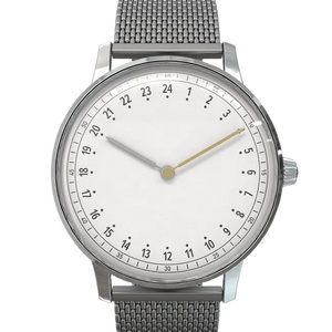 Montre à bracelet métallique avec verre bombé et mouvement à quartz Ronda, très vendue, montres de couple russes pour homme et femme - Product Image 6