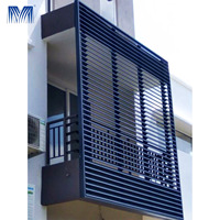 Panneaux en aluminium porte tecnal pour ouragan isolation fenêtre manivelle vent salle de bains aveugle machine volet cadre jalousie grane