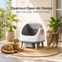 Bac à litière semi-fermé professionnel pour chat, grand bac à litière intelligent pour chat