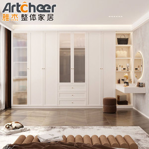 Armario antiguo simple para dormitorio, madera sólida de roble y tablero hdf, juegos de muebles de dormitorio, 2023 - Product Image 1