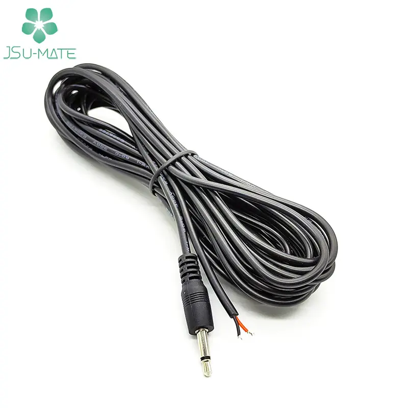 Custom Speaker Extension 3.5mm Mono Male Plug To Open End 3.5mm AUX Cable Stereo Cable Audio Mono Cable