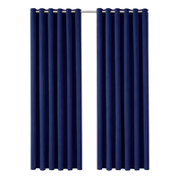 Rideaux occultants à œillets, isolants thermiques, bleu marine, anti-bruit, assombrissants, 100 % polyester, pour chambre à coucher, 46 x 72 pouces, 2 panneaux