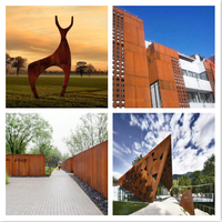Plaque en acier vieilli ASTM A242/Corten A/A588 Gr.B/S355JOWP, laminée à chaud, pliage, norme JIS, soudage, découpe incluses, prix au mètre