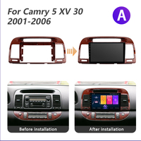 Reproductor de DVD para coche con pantalla táctil Multimedia de Audio Android estéreo de navegación de cuatro núcleos para Camry 5 Xv 30 2001- 2006