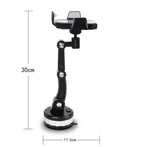 Factory New Design 360 Degree Mount Long Neck Shiny Silicone Dashboard Cell Phone Holder For Car