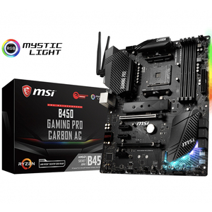 Used B450 PRO CARBON AC Gaming <b>Motherboard</b> DDR4 ATX Fast Wholesale & Bulk Supply - Product Image 1