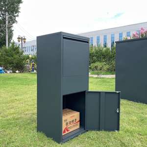 Grande boîte aux lettres extérieure durable en acier étanche boîtes d'<span class=keywords><strong>affranchissement</strong></span> personnalisées boîte aux lettres intelligente serrure boîte de dépôt petit <span class=keywords><strong>colis</strong></span> poudre - Product Image 1