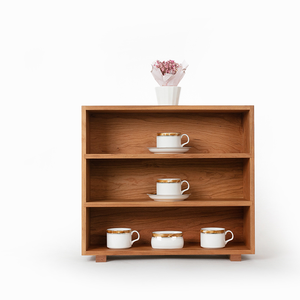 לוגו מותאם אישית בציר 3-שכבה של עץ דובדבן מוצק ספר עץ מלא - Product Image 1