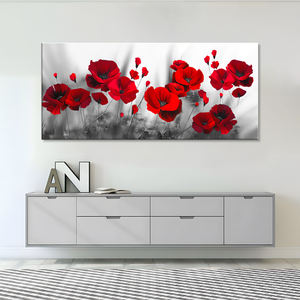 Dipinti su tela di papavero rosso Poster di fiori e dipinti murali con stampa floreale per soggiorno decorazione pittura - Product Image 3