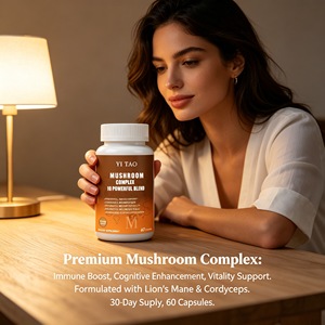 OEM mushroom extract capsules can enhance the immune system and help maintain daily concentration. Mushroom 10-in-1 Capsules - Product Image 5