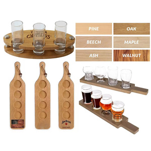 Tablero de vuelo de cerveza de madera de 14*4,25*5,25 pulgadas de uso multiusos de tamaño de color de logotipo personalizado para servir y probar - Product Image 1