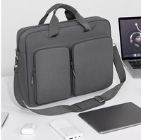 Sac à main portable haut de gamme en tissu Oxford souple de 15,6 pouces, avec logo personnalisé, grande capacité, étanche, mallette pour ordinateur portable antichoc