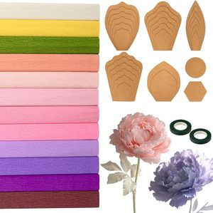 In Stock Florist Crepe <strong>Paper</strong> 250% Stretch Crepe <strong>Wrapping</strong> <strong>Paper</strong> 200CM for Birthday Parties <strong>Weddings</strong> Festival Decoration - Product Image 2