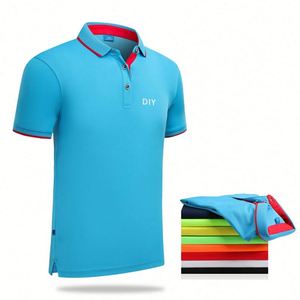 เสื้อโปโลปักลายคุณภาพสูง ผลิตตามสั่ง ผ้าโพลีเอสเตอร์และสแปนเด็กซ์ ทรงเข้ารูปสำหรับผู้ชาย เหมาะสำหรับกอล์ฟ - Product Image 2