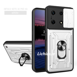 Lichicase Cámara protectora desmontable billetera ranura para tarjeta funda de parachoques para itel A60 TPU PC 2 en 1 cubierta dura - Product Image 5
