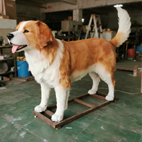Modèle de chien réaliste, animal animatronique pour les cadeaux d'anniversaire des enfants et la décoration intérieure des centres commerciaux