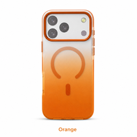 Coque de téléphone IMD pour iPhone 15 Pro Max, coque dégradée, charge magnétique sans fil, aurora translucide, résistante aux chocs, support personnalisé