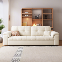 Multifunktionales 2-in-1 Konvertierbares Schlafsofa mit Stauraum und Zierkissen für Apartments