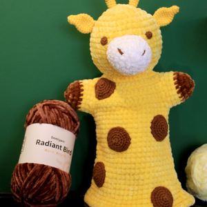 Coeur chaud Domi meilleure vente 100g/80m Super doux anti-boulochage Polyester/coton Chenille fil pour écharpe couverture Crochet tricot - Product Image 2