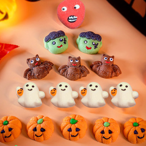 Paquete Mixto de Dulces de Halloween, Malvaviscos Multicolores para Niños, Diseños Dulces y Afrutados de Calabaza, Fantasma y Monstruo, Bolsas de 100g - Product Image 6