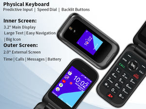 Teléfono 4G <span class=keywords><strong>KaiOS</strong></span> con Batería de 2000mAh, el Más Vendido en EE. UU. |   Conectividad WiFi y GPS - Product Image 3