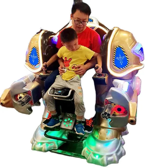 Küçük yatırım panayır sürmek çocuklar oyun makinesi uzaktan kumanda yürüyüş robot savaş kral binmek için satış