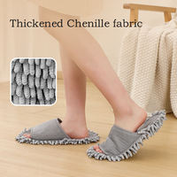 Chaussons d'intérieur carrés multicolores confortables et doux en chenille microfibre lavable pour femmes