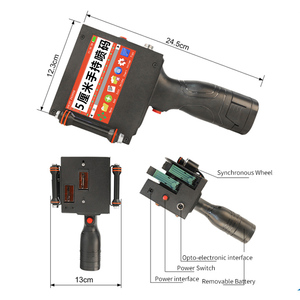 Mesin <span class=keywords><strong>Coding</strong></span> cerdas industri 50 mm karakter besar <span class=keywords><strong>Printer</strong></span> Inkjet genggam untuk kemasan tas karton tanggal produksi - Product Image 6
