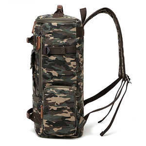 Mochila de Lona Personalizada al por Mayor con MOQ Bajo, Mochila Escolar para Estudiantes, Mochila de Viaje con Camuflaje para Exteriores - Product Image 4