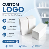 Boîte à cartes personnalisée avec logo du fabricant, en carton blanc biodégradable, style classique, petite taille, boîte de vente au détail pour les ensembles de soins de la peau