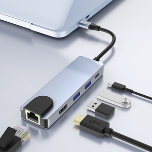 Wholesale <strong>Usb</strong> <strong>3</strong>.<strong>0</strong> hdmi <strong>Hub</strong> to 2USB3.<strong>0</strong>+PD+HDMI+RJ45(100Mbps) Type C <strong>Usb</strong> <strong>Hub</strong> 5 in 1 Type C Adapter for Computer - Product Image 4