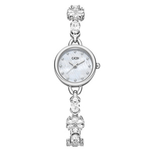 Hoge Kwaliteit Gedi 51079 Dameshorloge Modieuze Zonnebloem Armband Horloge Luxe Sieraden Waterdicht Dames Quartz Horloge - Product Image 6
