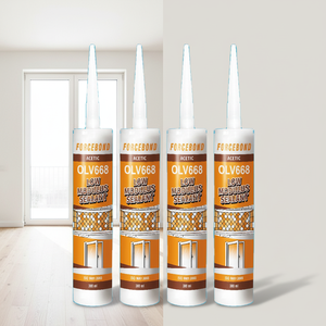 Mastic silicone pour fenêtres et portes, intérieur/extérieur, résistant aux UV, adhérence renforcée, anti-rétrécissement et anti-fissuration - Product Image 1